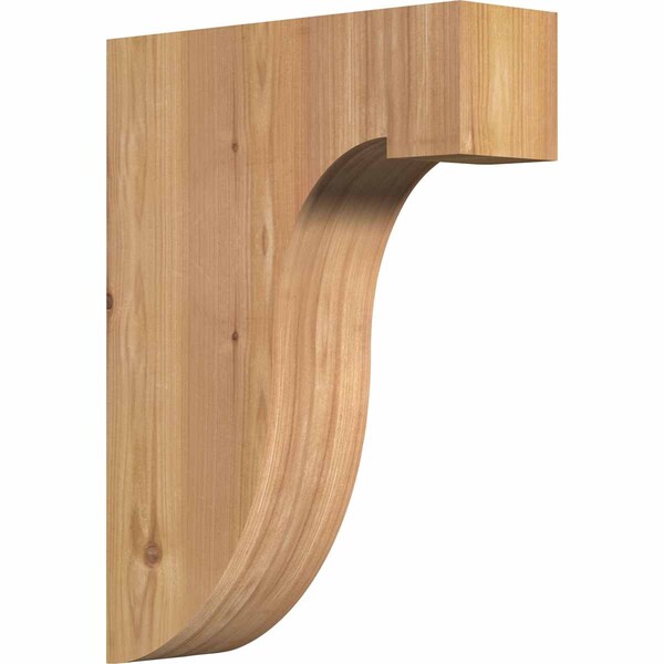 Ekena Millwork Del Monte Smooth Corbel, Western Red Cedar, 3 1/2"W x 12"D x 16"H COR04X12X16DEL00SWR - main